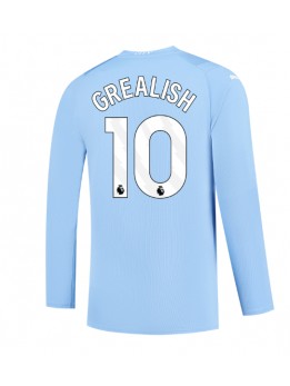 Moški Nogometna dresi replika Manchester City Jack Grealish #10 Domači 2023-24 Dolgi rokav